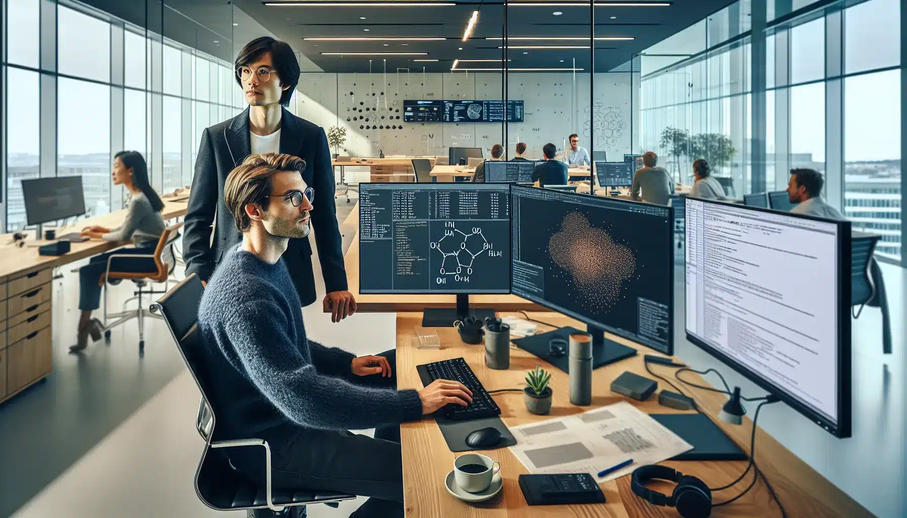 Norwegian office scene featuring popular ai roles collaborating on real projects