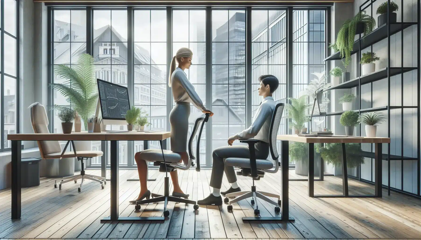 Ergonomi p&aring; kontoret: enkle grep for bedre arbeidshelse og &oslash;kt trivsel &ndash; illustrasjon 1